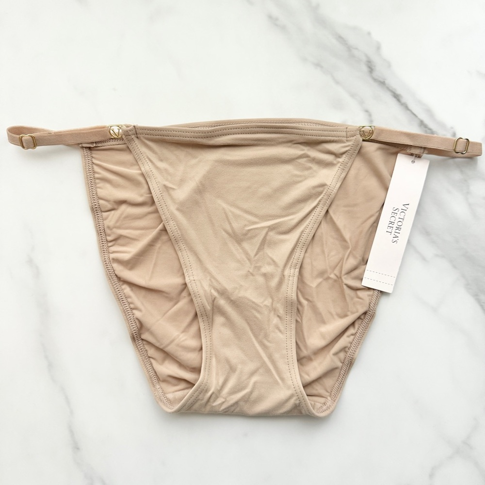 NWT VICTORIA’S SECRET LOVE CLOUD SMOOTH ADJUSTABLE STRING BIKINI PANTY IN PRALIN